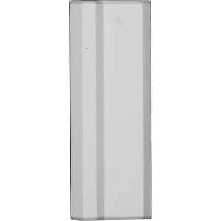 Ekena Millwork Plinth Block, Polyurethane, 9-1/2 in H, 3-3/4 in W, Factory Primed PB04X10X01TR